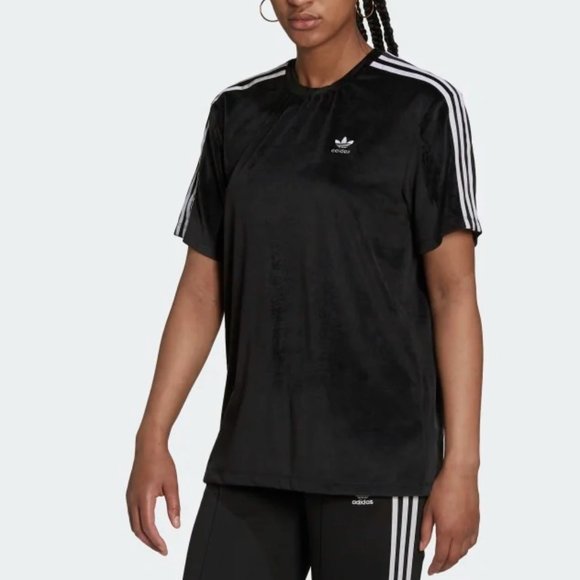 Adidas Classics Corded Velour Loose Tee - Picture 1 of 6